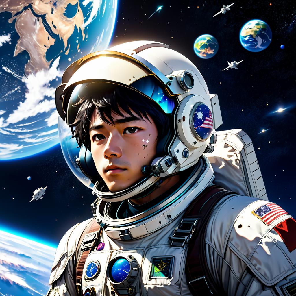 Anime Girl, Chibi Astronaut